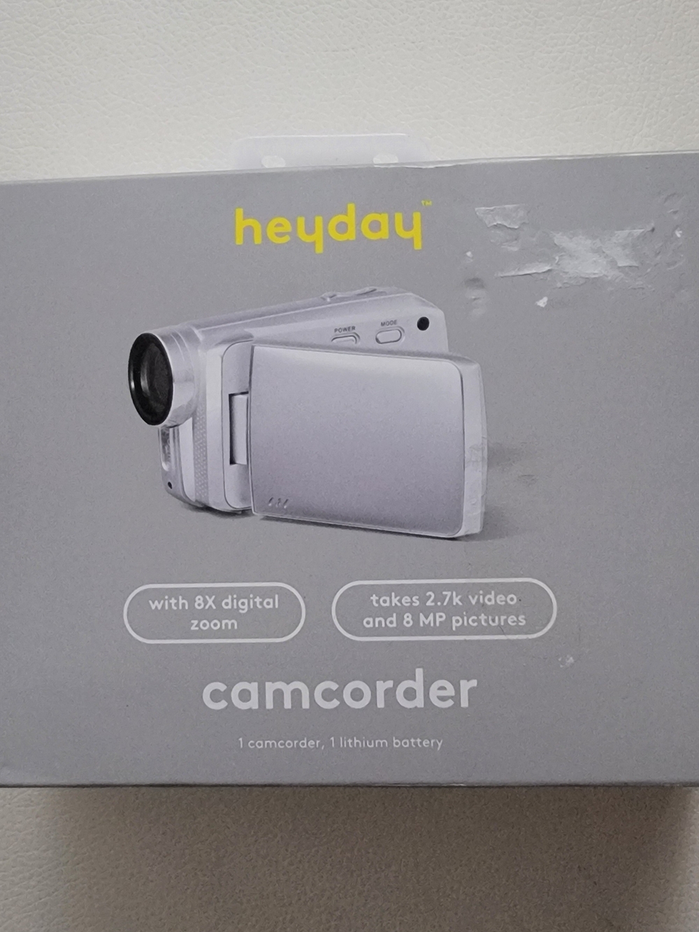 heyday Silver Camcorder with Flip LCD